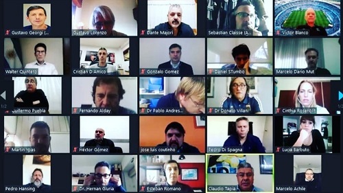 La reunión entre los dirigentes se hizo de manera virtual. La reunión virtual se realizó en los últimos días