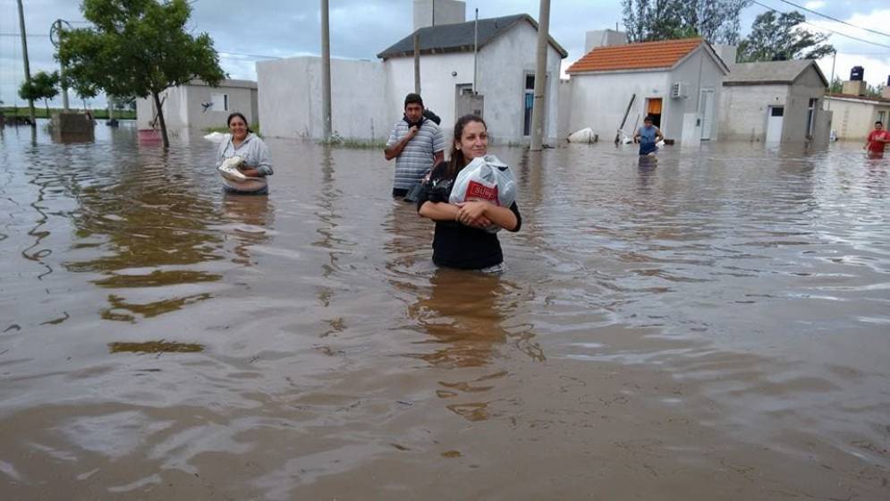 Hubo zonas terriblemente afectadas.