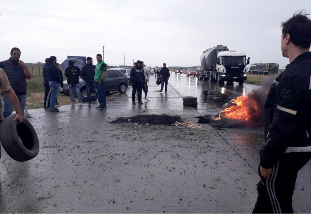 Corte parcial de ruta a la altura del Km. 107.