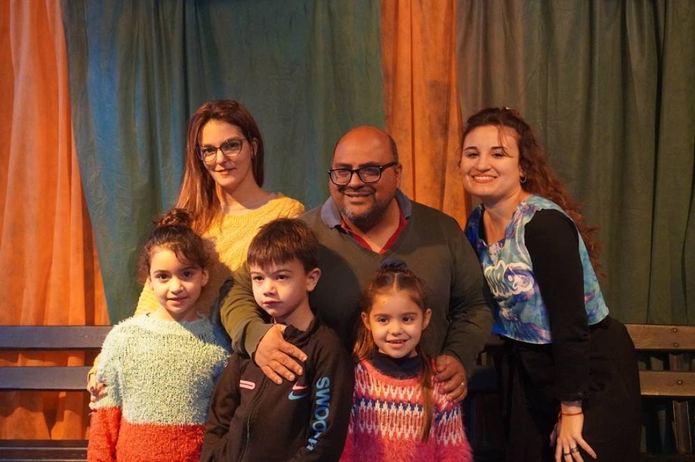 Algunos de los integrantes de "Gente de Teatro".