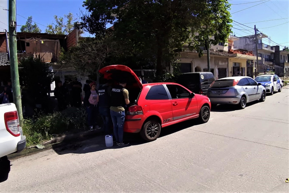 El allanamiento en el domicilio de Esteban Echeverr&iacute;a.