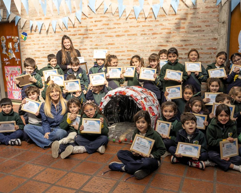 Los alumnos de primer grado de Silos, impulsuros de "Ecocuchas".