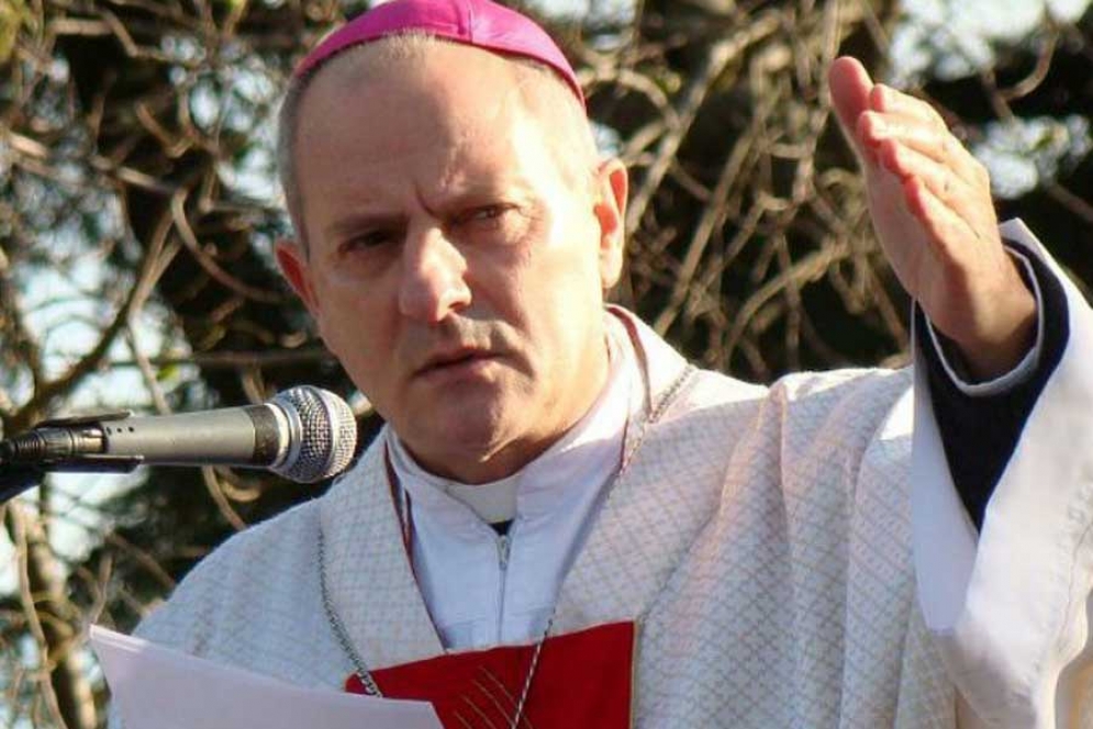El obispo de Lomas de Zamora, Jorge Lugones, presidente de la Comisi&oacute;n nacional de Pastoral Social de la Conferencia Episcopal Argentina.