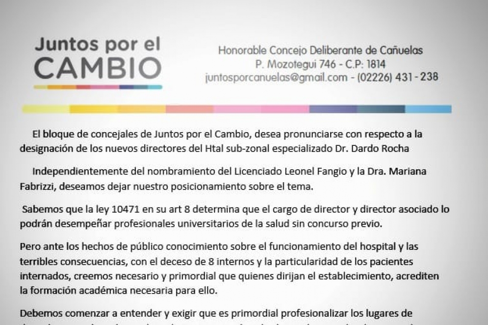 El comunicado fue publicado durante el mediod&iacute;a de este mi&eacute;rcoles. 