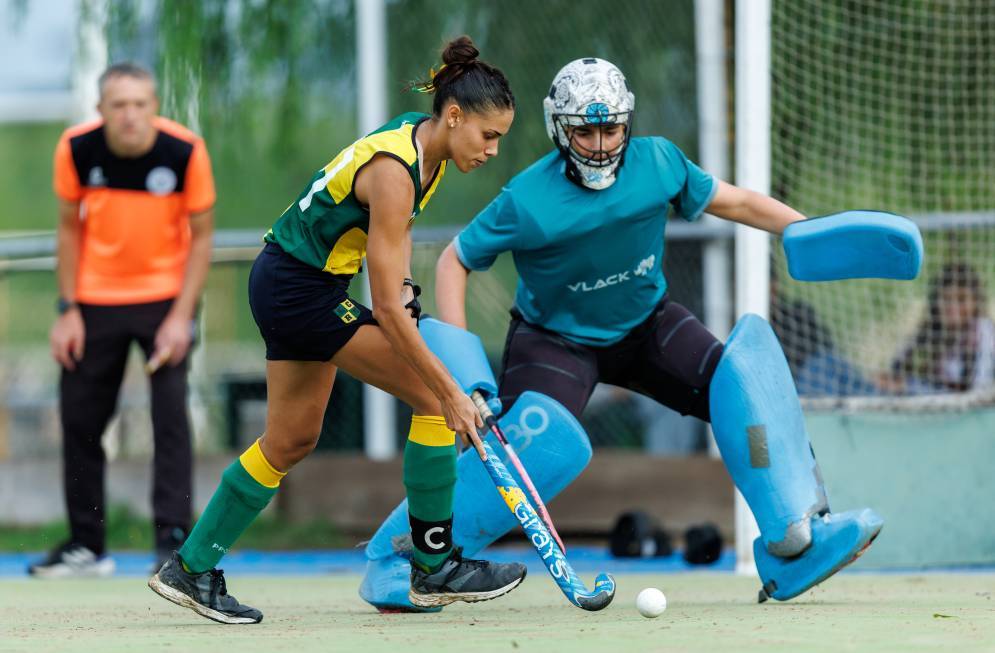 Valentina Pangerc, la goleadora auriverde. (Foto Archivo: Las Ca&ntilde;as).