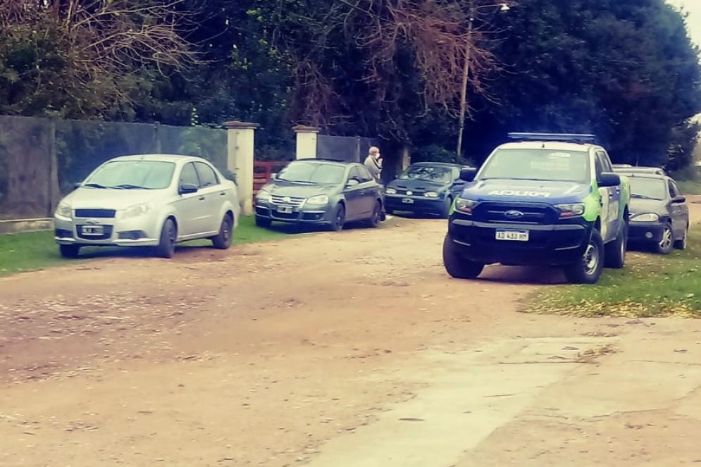 El acceso de la casa quinta.