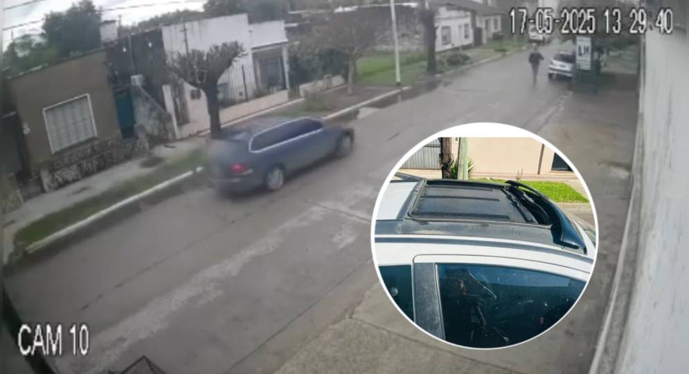 El robo fue captado por una c&aacute;mara de seguridad.