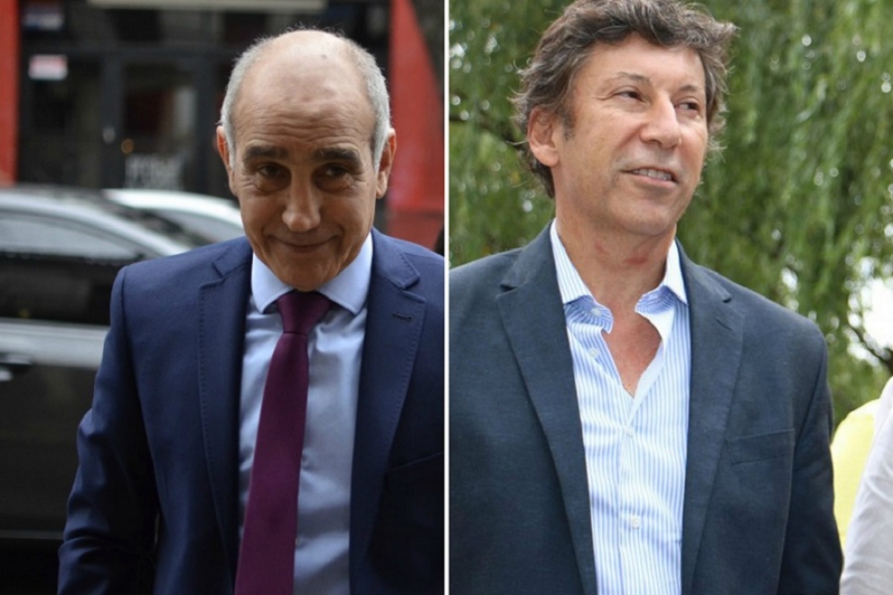 El ex vicegobernador Daniel Salvador y el intendente de San Isidro, Gustavo Posse. 