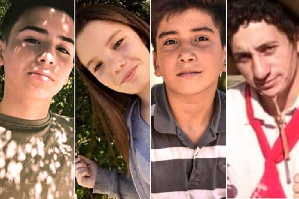 Gonzalo, Camila, Danilo y An&iacute;bal: victimas de la masacre.