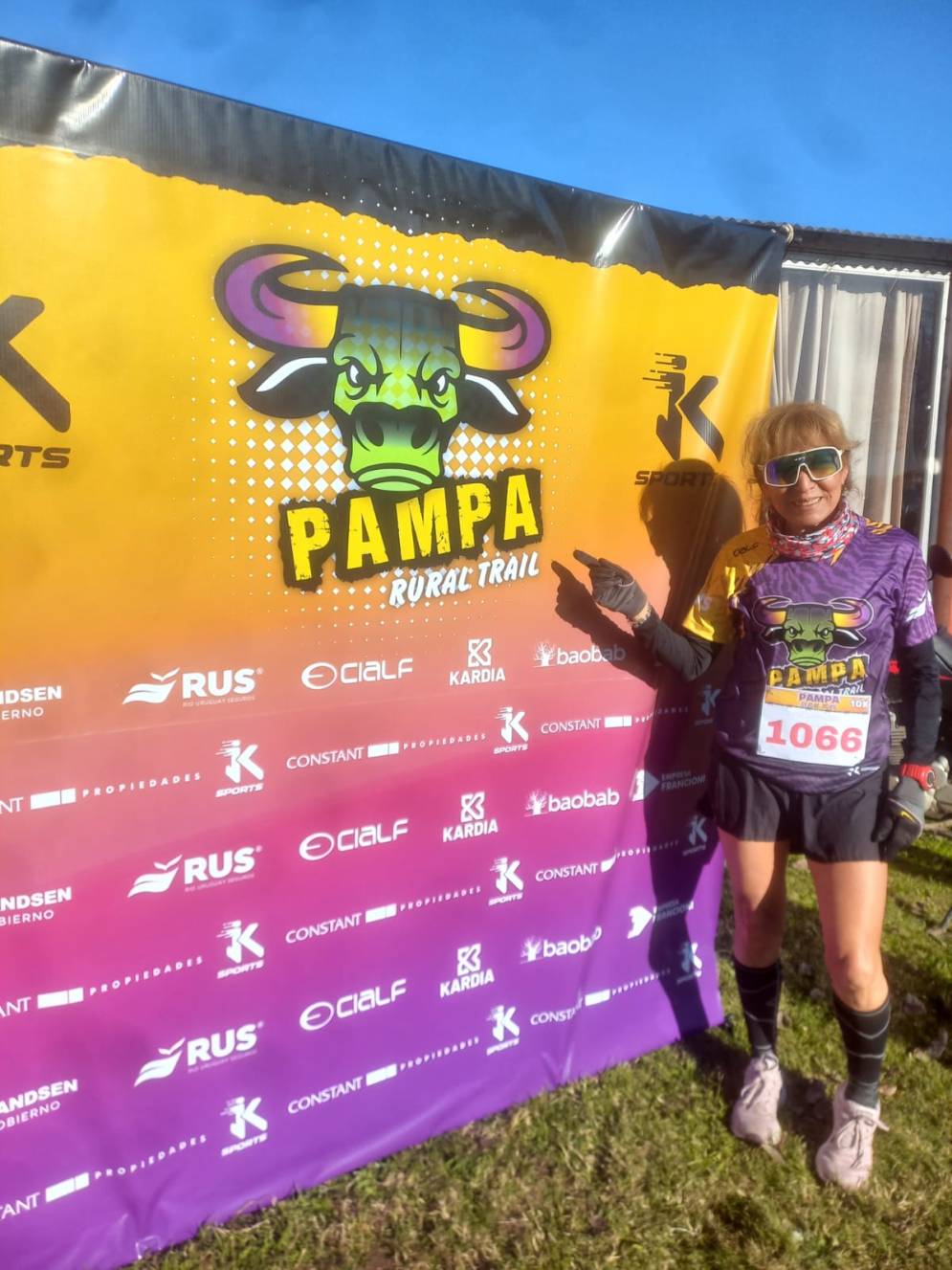 Dom&iacute;nguez se sobrepuso a las bajas temperaturas en Brandsen.