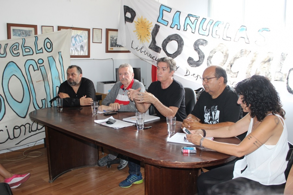 Vaca Narvaja en la presentaci&oacute;n del Polo Social