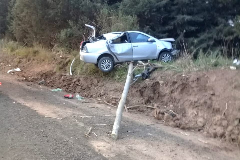 El Ethios que manejaba Ben&iacute;tez.