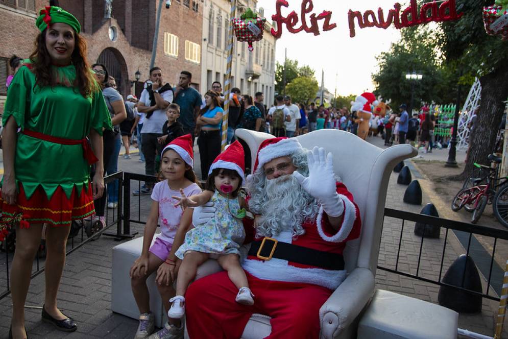 La foto m&aacute;s buscada, con Pap&aacute; Noel. 