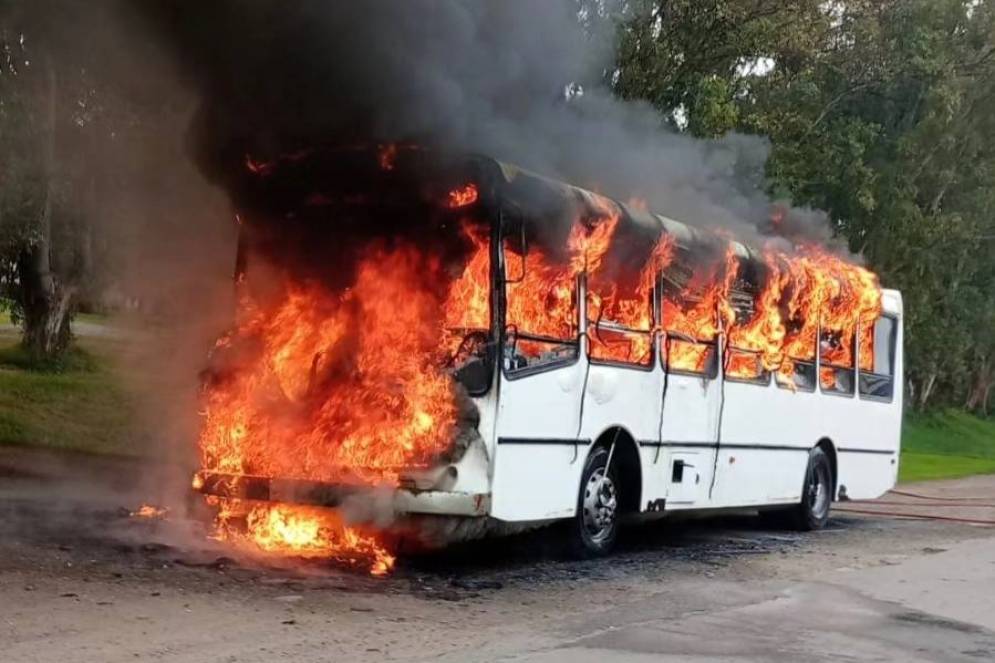 El micro en pleno ardor.