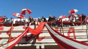 La hinchada, caliente con los dirigentes de CFC.