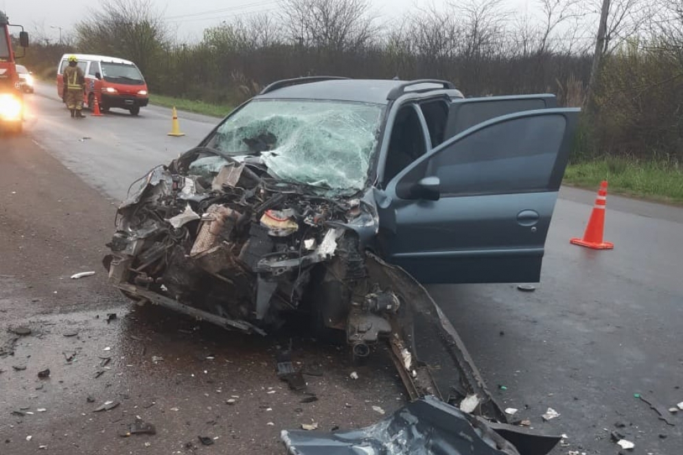 El accidente se ocasion&oacute; en el Km. 58 de la Ruta Nacional 205.