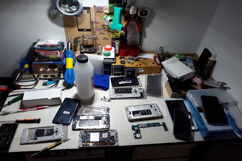 El material incautado por la Polic&iacute;a. 