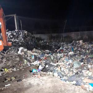 El sector del triste hallazgo. 