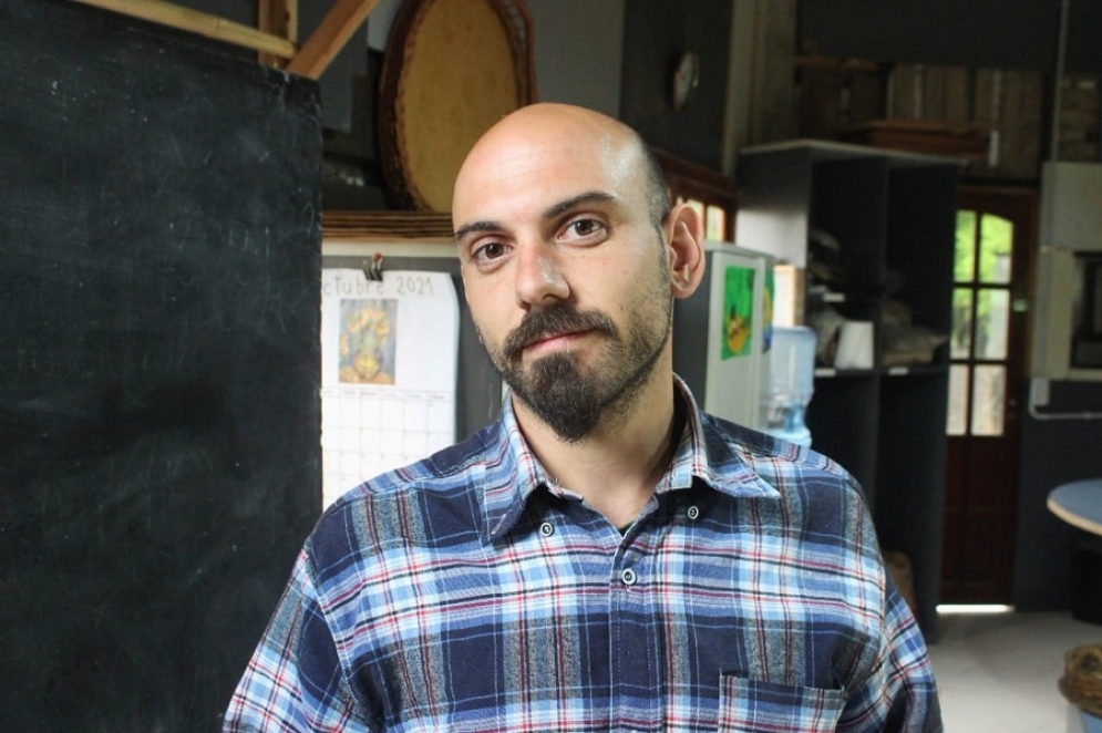 Facundo Todres, docente del establecimiento. 