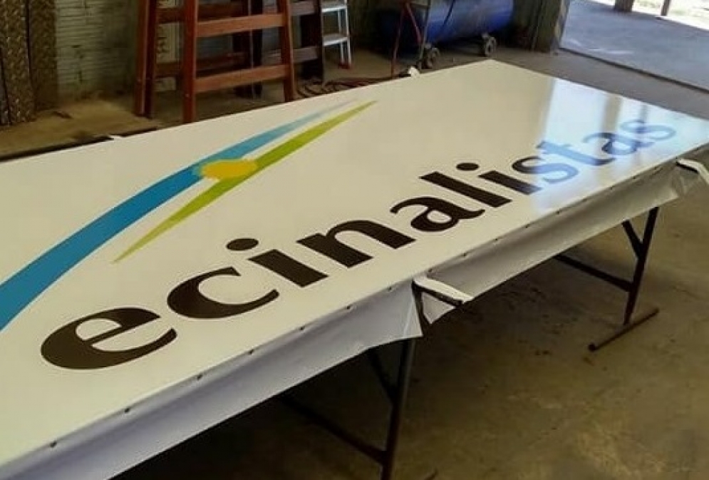 El cartel para el nuevo local ya se encuentra en construcci&oacute;n. 