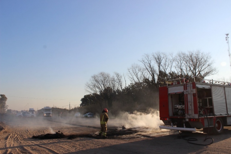 La protesta se mantuvo toda la jornada.
