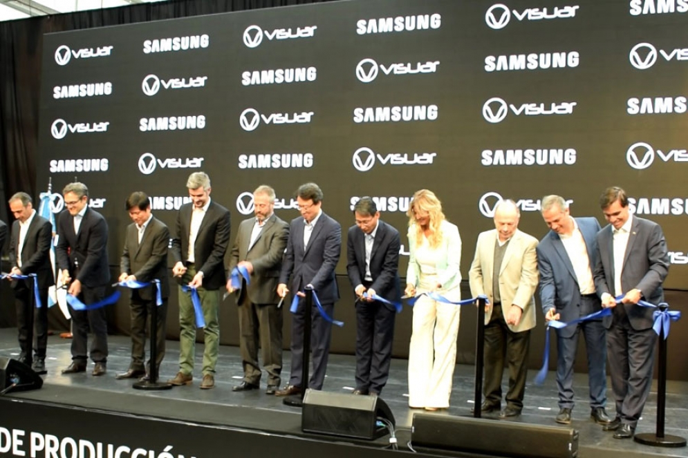 La sociedad Visuar-Samsung inaugur&oacute; una planta de heladeras en Ca&ntilde;uelas