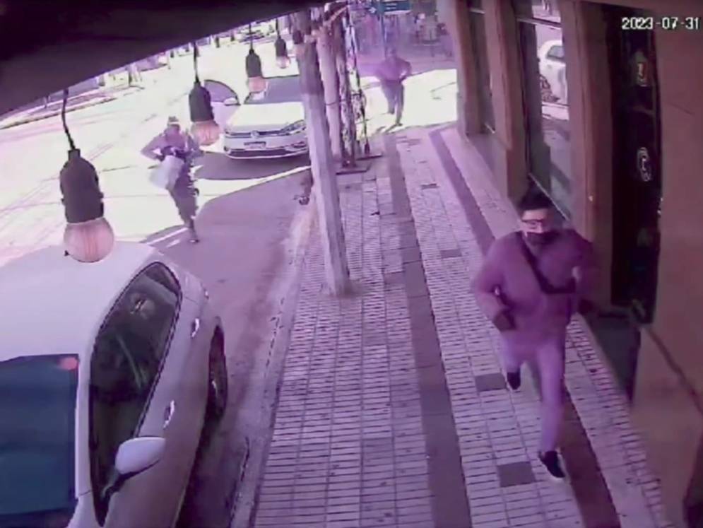 Captura del video que film&oacute; el choque. 