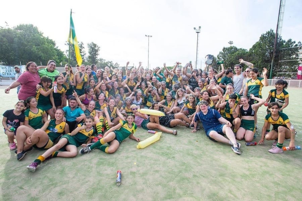 Una postal del festejo en la CABA.