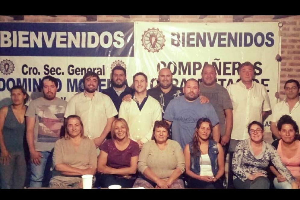 Los dirigentes de los distintos espacios que convocan a la marcha. 