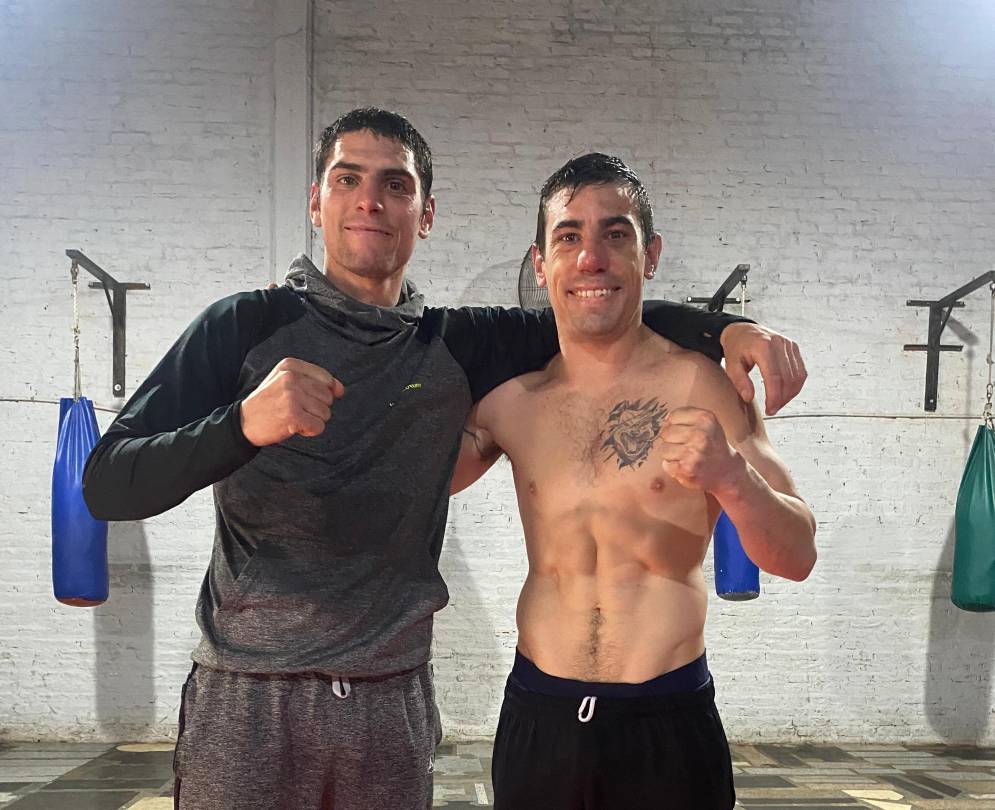 Claudio y Jes&uacute;s, se entrenan para cruzar la frontera.