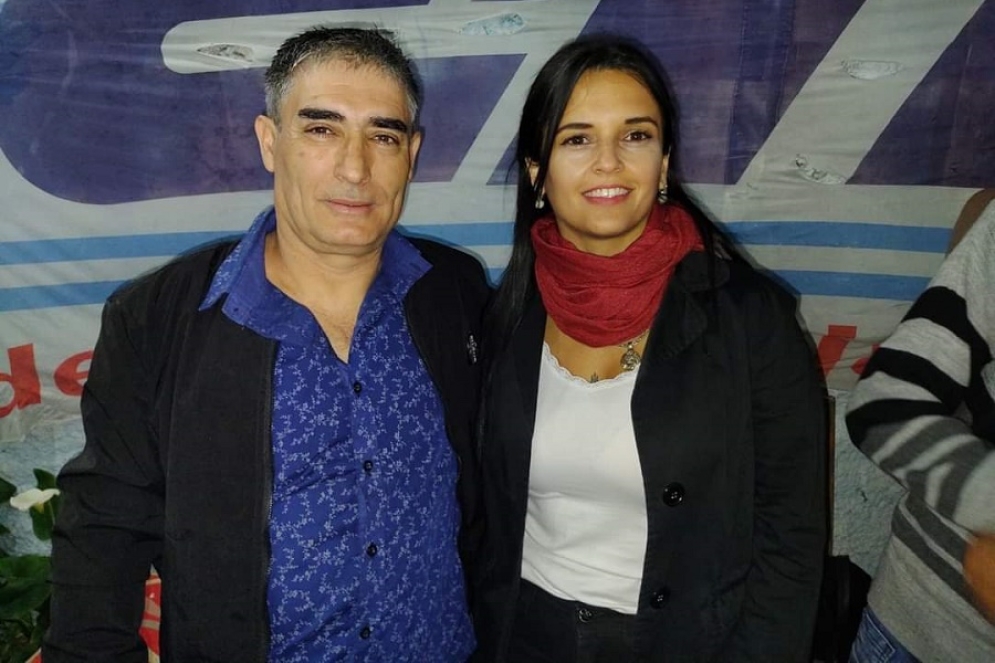 Mario Miceli, secretario general y Mar&iacute;a de los Milagros Suarez, secretaria adjunta.