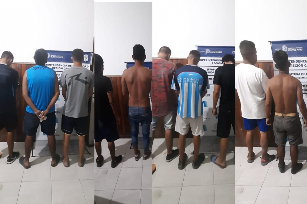 Los aprehendidos son una banda de amigos de Monte Grande.