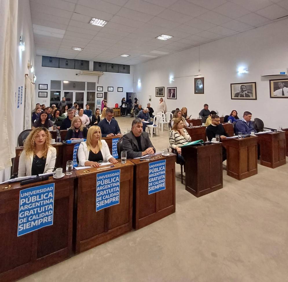 Los concejales escucharon la exposici&oacute;n.