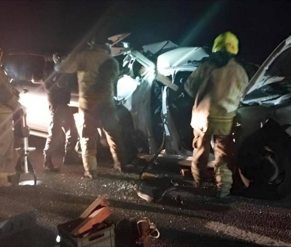 Los bomberos rescataron del habit&aacute;culo al conductor, que falleci&oacute; despu&eacute;s en el Hospital Regional.