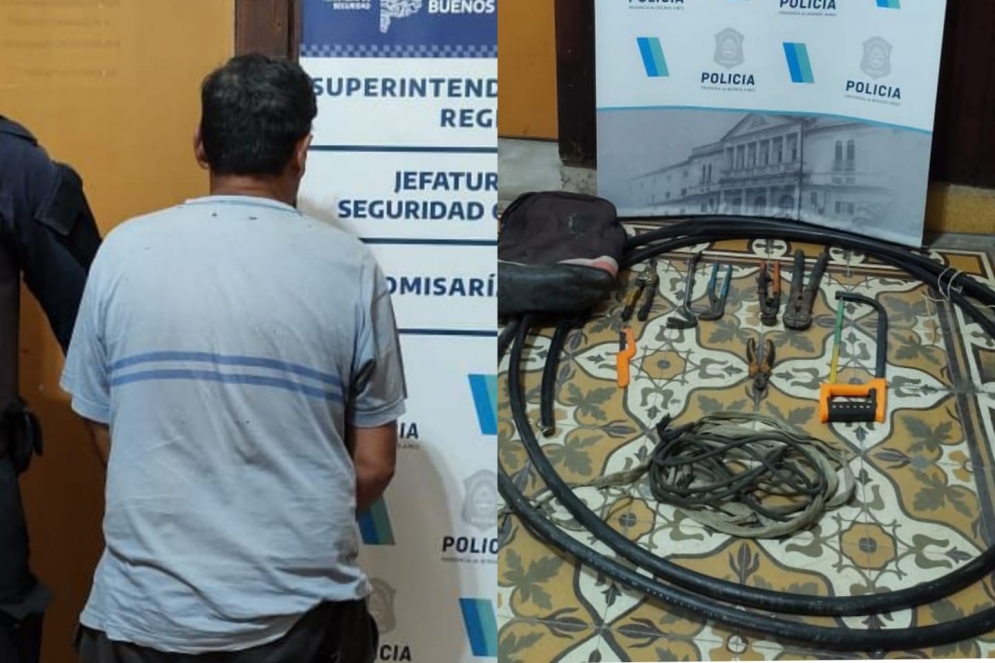 Sanguinetti y sus herramientas de "trabajo".