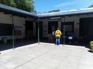 La elocuente im&aacute;gen de la Escuela Primaria N&deg;17 de Vicente Casares. 