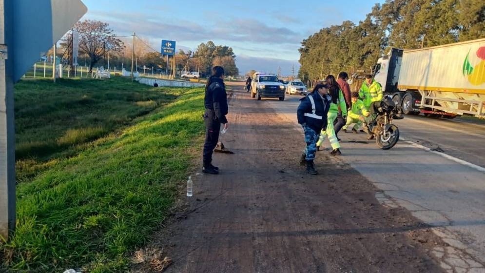 Hubo demoras en el transito.