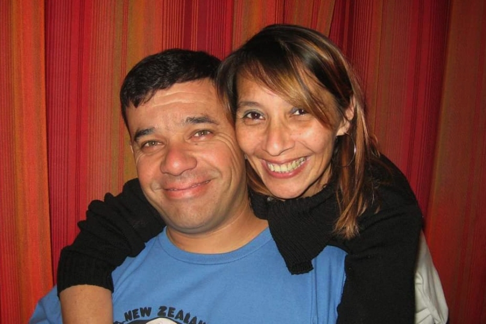 Osvaldo junto a Ana Mar&iacute;a, su esposa.