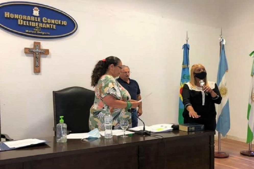 Flavia Guardia, concejal del Partido Comunista.