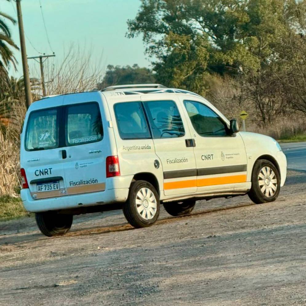 La camioneta del organismo.