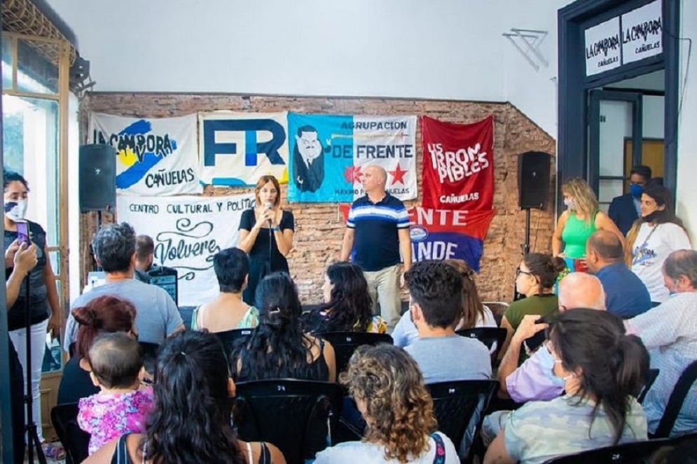 Laura Alonso, titular de Inclusi&oacute;n Social de la Naci&oacute;n y dirigente de La C&aacute;mpora, di&oacute; el saludo inicial.