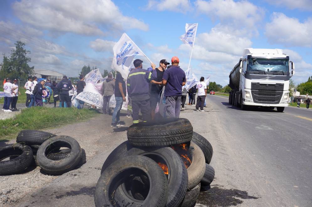 Hubo quema de gomas.