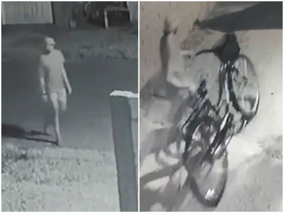 El ladr&oacute;n entrando y saliendo del domicilio.