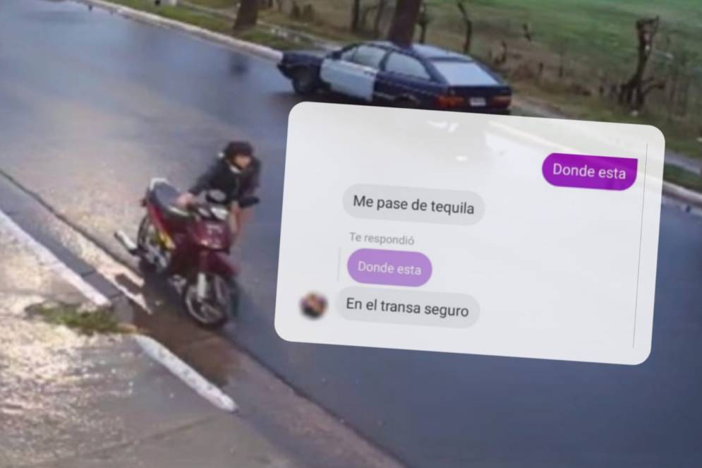 La chica qued&oacute; escrachada por una c&aacute;mara llev&aacute;ndose el rodado.