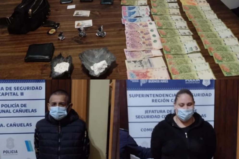 Atrapan a una pareja con 90 gramos de coca&iacute;na