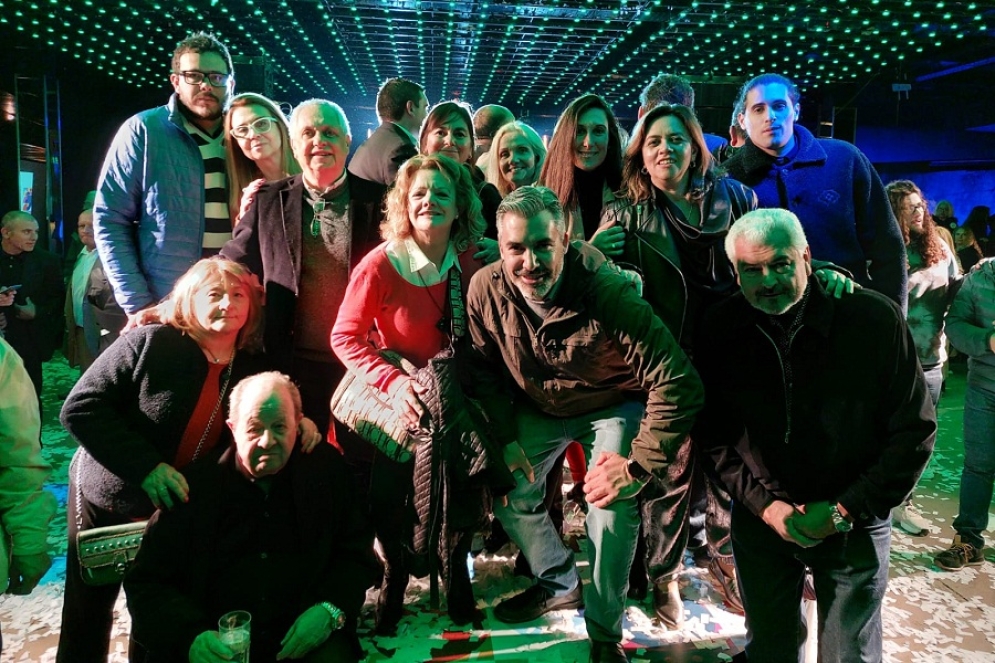 La delegaci&oacute;n de Ca&ntilde;uelas que pas&oacute; el fin de semana en "La Feliz".