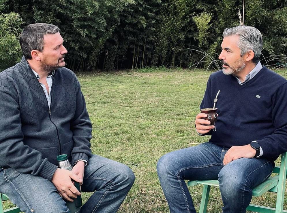 Mac Goey y &Aacute;lvarez en un encuentro realizado tras los resultados de las PASO: . 