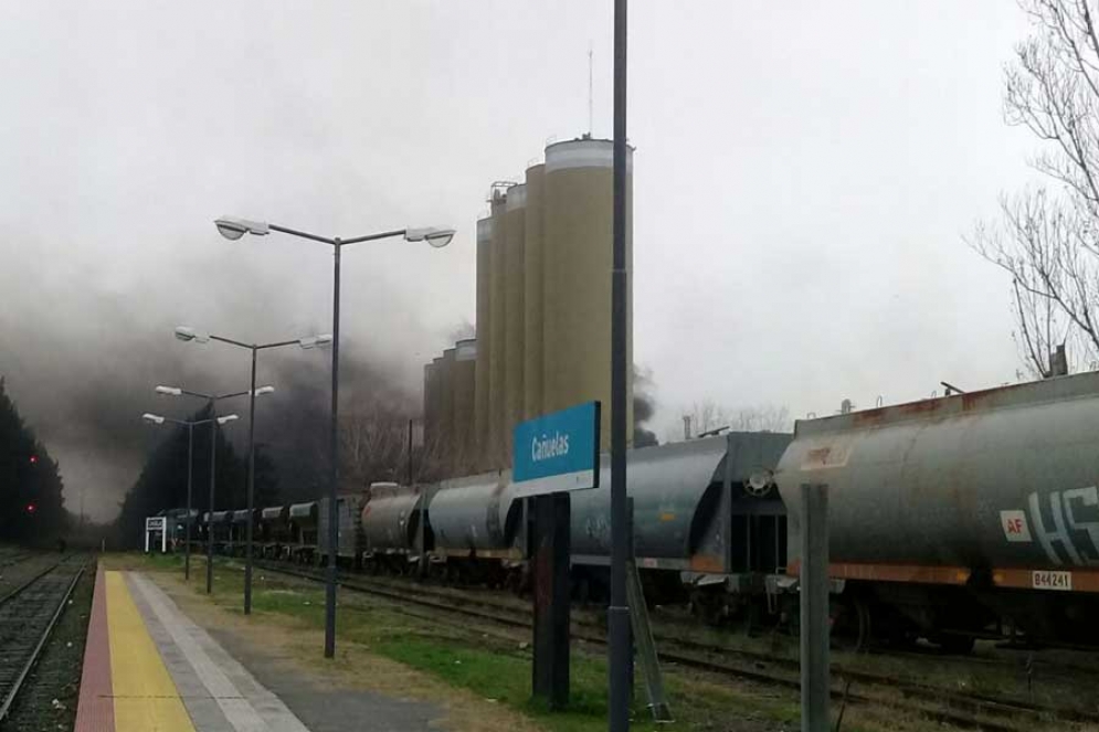 La imagen tomada desde la estaci&oacute;n de trenes.