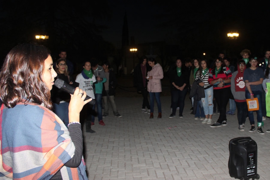 La manifestaci&oacute;n tuvo lugar en la plaza San Mart&iacute;n.
