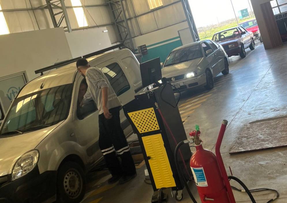 La planta verificadora de Ruta 6. (FOTO: VTV Ca&ntilde;uelas).